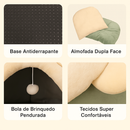 Cama Caverna para Gato e Cão Pequeno – Dobrável, Lavável, Super Conforto