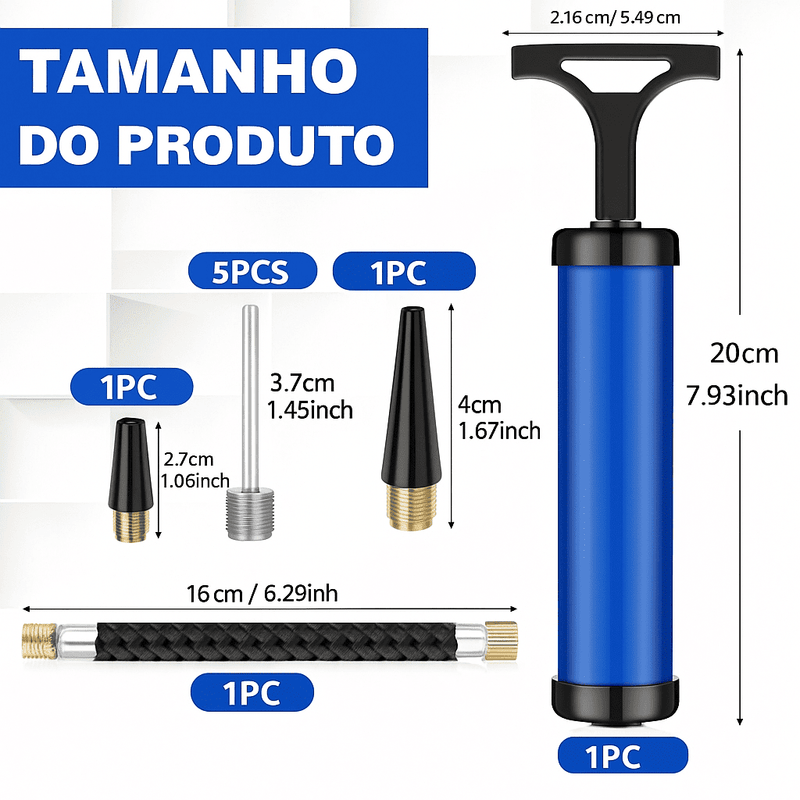 Bomba de Ar Multiuso Portátil