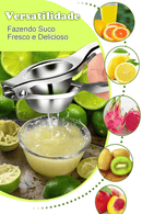 Espremedor Manual de Aço Inoxidável