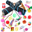 Conjunto 22 em 1 de Brinquedos para Gatos – Diversão e Estímulo para seu Pet