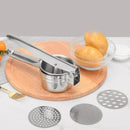 Amassador e Espremedor de Inox para Purê – Ferramenta de Cozinha para Amassar Batatas, Frutas e Legumes