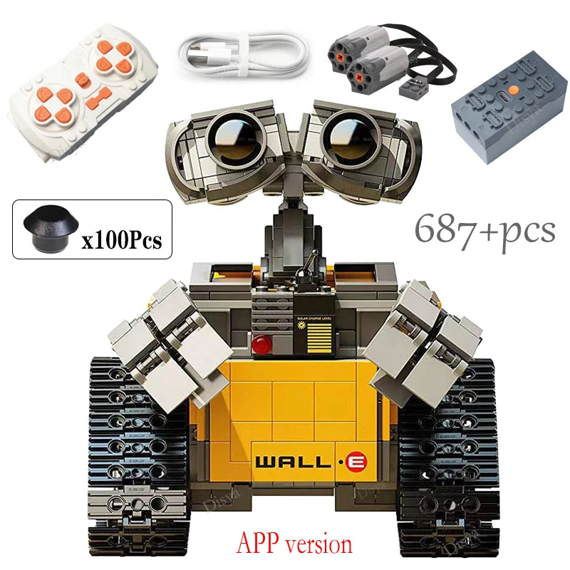 Robô Wall-E de Montar com Controle Remoto