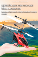 Mini helicóptero recarregável com controle remoto