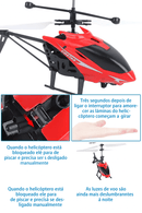 Mini helicóptero recarregável com controle remoto