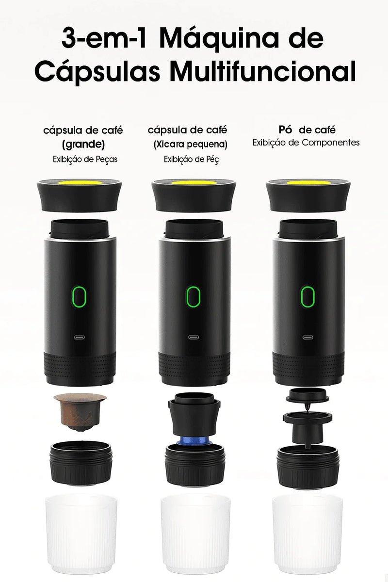 Cafeteira Portátil 3 em 1