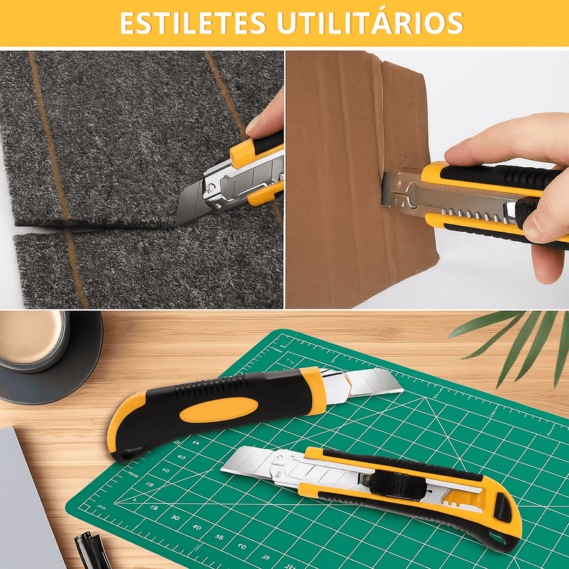 Estilete Retrátil TIFICAL 3LMG - 2 lâminas extras