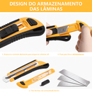 Estilete Retrátil TIFICAL 3LMG - 2 lâminas extras