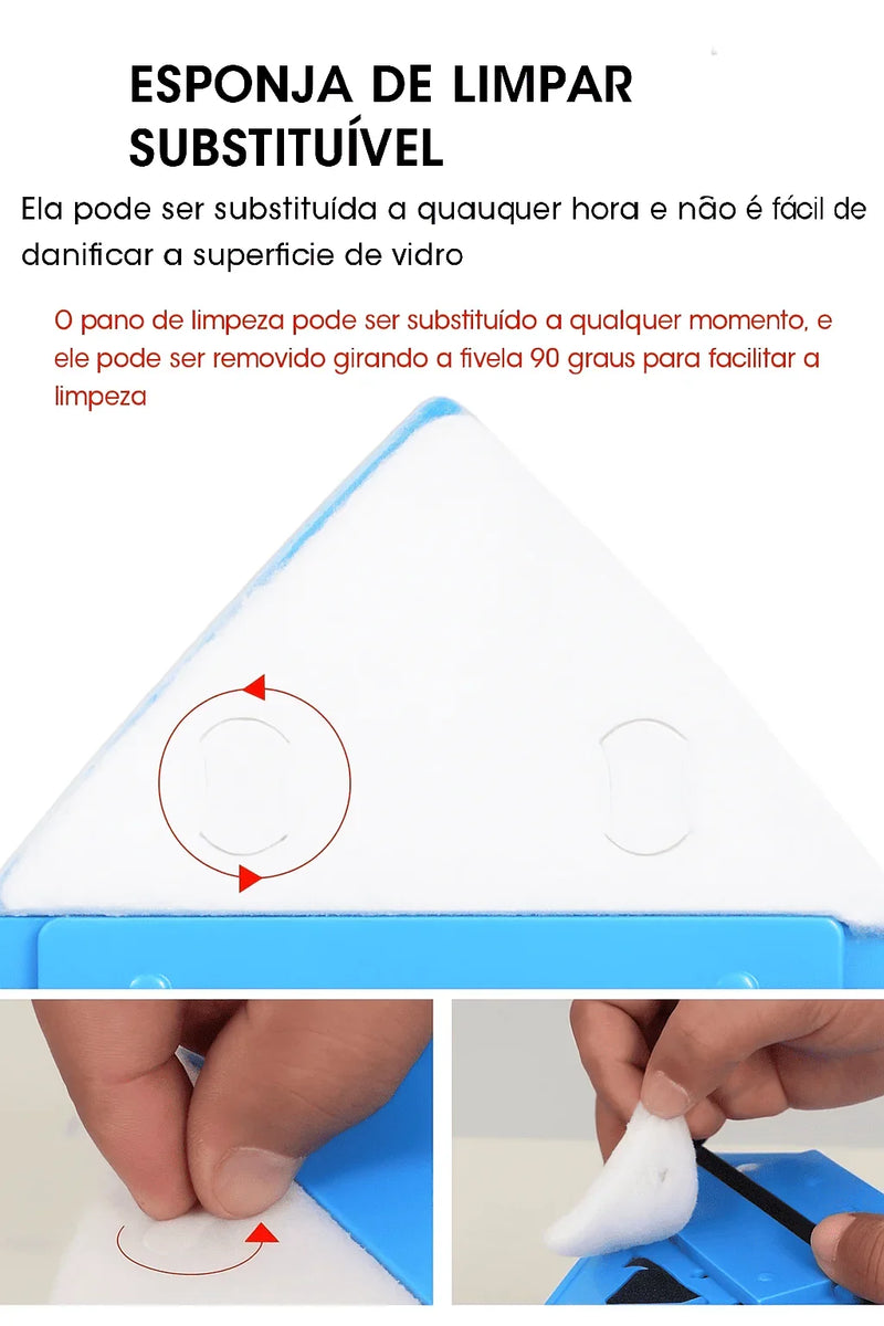 Limpador Magnético de Dupla Face